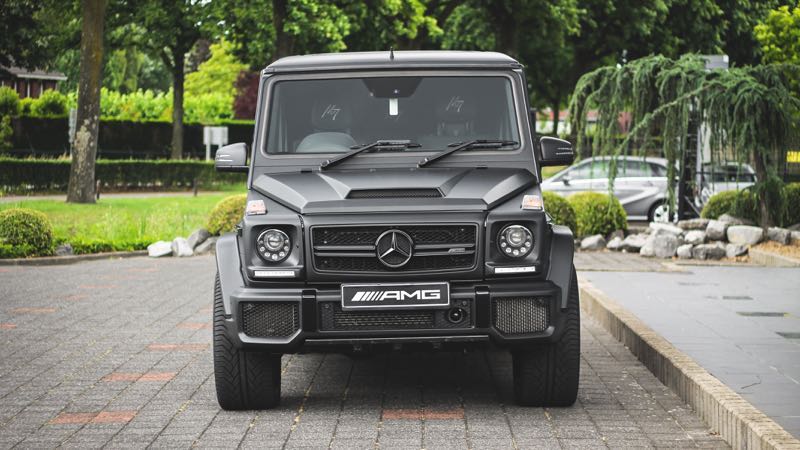 carwrap Mercedes G-Klasse Mansory Mat Zwart