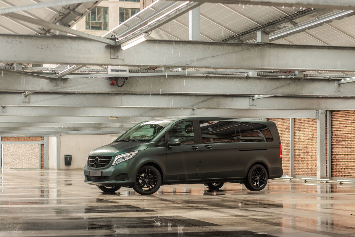 Carwrap Mercedes Vito V Klasse PWF Matte Smaragd Eindhoven 7 Mercedes -Benz V-Klasse Carwrap