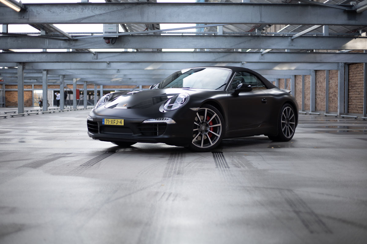 Carwrap Porsche 911 Eindhoven Satin Black Addit Signmakers9 Carwrap Eindhoven
