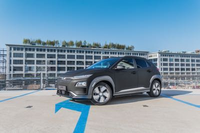 Portfolio Hyundai Kona Electric Carwrap 3M Matrix Black