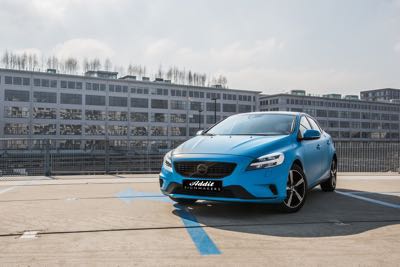 Volvo V40 Carwrap 3M Matte Riviera Bleu Eindhoven