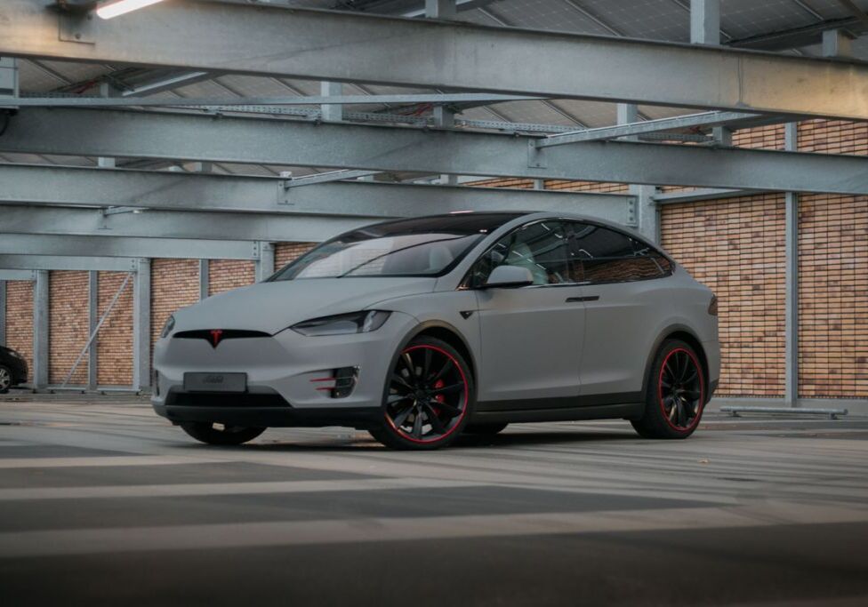 Mat Grijze Tesla Model X Wrap